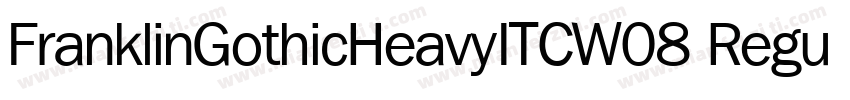 FranklinGothicHeavyITCW08 Regular字体转换
